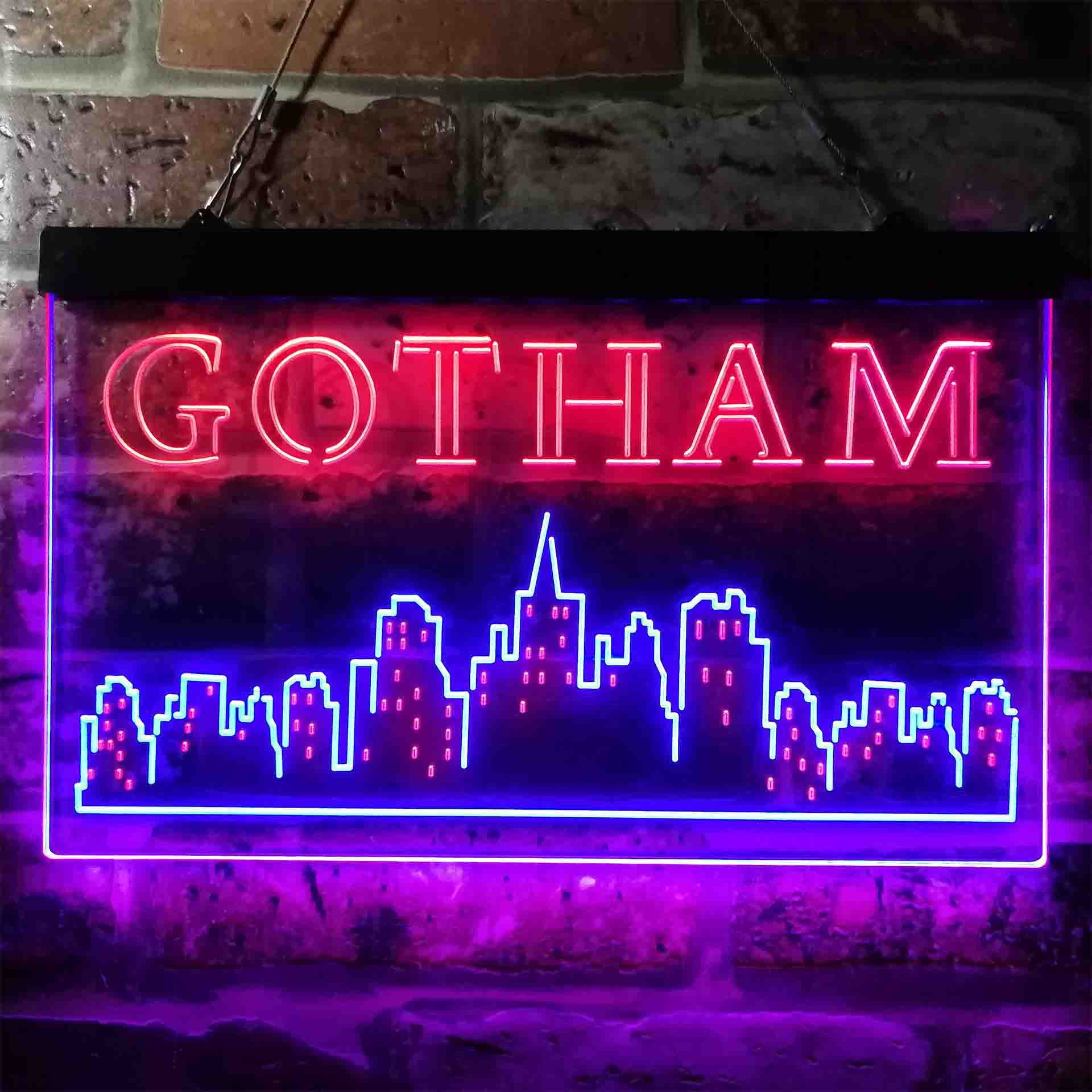 Gotham City Dual LED Neon Light Sign